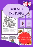 Vorschau - Arbeitsblätter - GROWING BUNDLE: Halloween 🎃 (Englisch) | Materialpaket & Lesespaß - Deckblatt