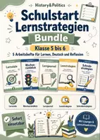 Vorschau - Arbeitsblätter - Schulstart Lernstrategien Minibundle Klasse 5 bis 6 Arbeitshefte Lernen Deutsch Reflexion - Deckblatt