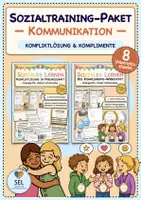 Vorschau - Stundenentwürfe - Soziales Lernen: Sozialtraining-Paket "Kommunikation" - Konfliktlösung & Komplimente / Klasse 2-5 - Deckblatt