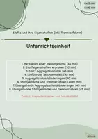 Vorschau - Stundenentwürfe - Unterrichtseinheit "Stoffe und ihre Eigenschaften" - Deckblatt