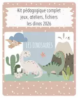 Aperçu - Feuilles d'exercices - Kit pédagogique complet – Les Dinos 2026 - Page de couverture