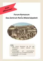 Vorschau - Arbeitsblätter - Materialpaket: Forum Romanum - Das Zentrum Roms - Deckblatt