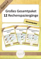 Vorschau - Arbeitsblätter - Großes Gesamtpaket Rechenspaziergänge Klasse 2 - 4 - Deckblatt