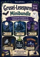 Vorschau - Spiele - Grusel-Lesespuren Klasse 5–6 Minibundle - Deckblatt
