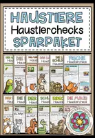 Vorschau - Arbeitsblätter - HAUSTIERCHECKS - Sparpaket - Deckblatt