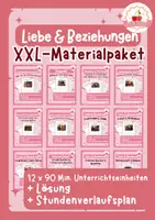 Vorschau - Stundenentwürfe - Liebe & Beziehungen – XXL-Materialpaket | Ethik - Klasse 7-9. - Deckblatt