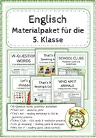 Vorschau - Spiele - Englisch - Materialpaket für die 5. Klasse - Deckblatt