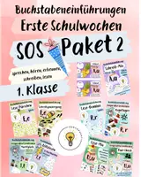 Vorschau - Spiele - Buchstabeneinführung - Erste Schulwochen - SOS-Paket 2 - Deckblatt