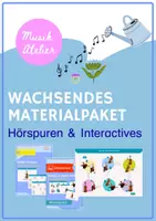 Vorschau - Arbeitsblätter - Hörspuren Wachsendes Materialpaket - Deckblatt
