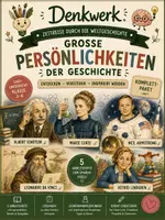 Vorschau - Stundenentwürfe - Große Persönlichkeiten der Geschichte | Komplettpaket | Sachkunde Grundschule Klasse 3-4 - Deckblatt