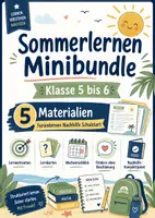 Vorschau - Arbeitsblätter - Sommerlernen Minibundle Klasse 5 bis 6 - Deckblatt