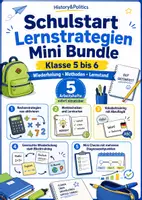 Vorschau - Arbeitsblätter - Schulstart Lernstrategien Mini Bundle Klasse 5 bis 6 Arbeitshefte Wiederholung Methoden und Lernstand - Deckblatt