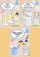 Vorschau - Arbeitsblätter - Mini Materialpaket Pets - Deckblatt