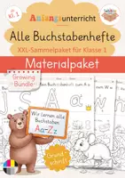 Vorschau - Arbeitsblätter - Materialpaket: Buchstabeneinführung Anfangsunterricht Klasse 1 (Growing Bundle) – Buchstabenhefte - Deckblatt