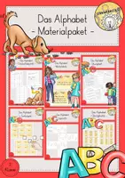 Vorschau - Mal- und Bastelvorlagen - ABC Alphabet Materialpaket - Deckblatt