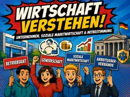 Vorschau - Stundenentwürfe - Die Wirtschaftwelt einfach verstehen! Unternehmen, Wirtschaftskreislauf & Mitbestimmung - Deckblatt
