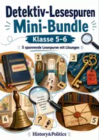 Vorschau - Arbeitsblätter - Detektiv-Lesespuren Mini-Bundle Klasse 5–6 - Deckblatt