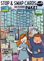 Aperçu - Apprentissages en autonomie - Stop and Swap Cards English Lessons - XXL Bundle - Page de couverture