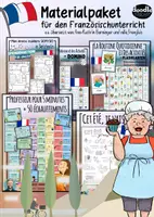 Vorschau - Arbeitsblätter - Material 🇫🇷 Französischunterricht - Doodleteacher Komplettpaket - Deckblatt