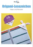 Vorschau - Mal- und Bastelvorlagen - Origami Lesezeichen - Deckblatt