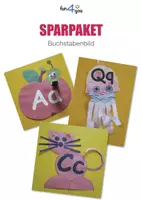 Vorschau - Stationenlernen - Sparpaket Buchstabe der Woche - Buchstabenbilder basteln - Deckblatt
