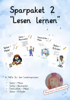 Vorschau - Arbeitsblätter - Sparpaket 2, Lesen und Schreiben lernen (4Hefte auf Satzebene) - Deckblatt