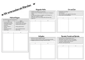 Vorschau - Arbeitsblätter - Märchenmerkmale - Deckblatt