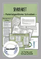 Vorschau - Stundenentwürfe - Materialgestütztes Schreiben - Sparpaket - Deckblatt