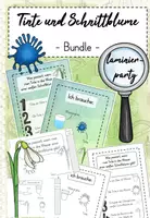 Vorschau - Arbeitsblätter - Bundle - Tinte und Schnittblume - Deckblatt