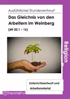 Vorschau - Stundenentwürfe - Bundle / Paket: Ausführliche Stundenentwürfe Religion zu Gleichnissen, Formen der Liebe und der Bergpredigt - Deckblatt