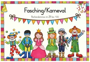 Vorschau - Arbeitsblätter - Faschings-Rechen-Paket - Deckblatt