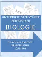 Vorschau - Stundenentwürfe - Biologie: Unterrichtsentwürfe für den Biologieunterricht - Materialpaket - Deckblatt