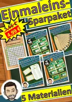 Vorschau - Unterrichtsreihen - Materialpaket Einmaleins (auch Homeschooling) Übungsheft (kleines Einmaleins) - Deckblatt