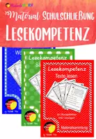 Vorschau - Arbeitsblätter - Schulmaterial bei Schulschließung - Lesekompetenz - Deckblatt