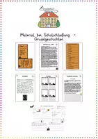Vorschau - Arbeitsblätter - Material bei Schulschließung - Gruselgeschichten - Deckblatt