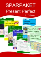 Vorschau - Arbeitsblätter - SPARPAKET - Materialpaket zum Present Perfect mit Lösungen für die 6. / 7. Klasse - Deckblatt