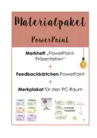 Vorschau - Arbeitsblätter - Materialpaket PowerPoint-Präsentation mit Merkheft, Merkposter, Infoheftchen und Reflexionskärtchen - Deckblatt