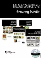 Vorschau - Unterrichtsreihen - Flash Cards - Growing Bundle - Deckblatt