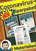 Vorschau - Stundenentwürfe - Coronavirus Materialpaket (light) - Deckblatt