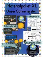 Vorschau - Arbeitsblätter - Materialpaket XL Unser Sonnensystem - Deckblatt