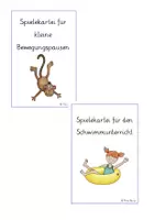 Vorschau - Spiele - Bewegungs- und Schwimmkartei - Deckblatt
