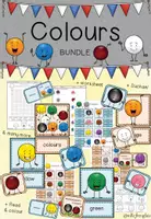 Vorschau - Arbeitsblätter - Colours - MATERIALPAKET / SPARPAKET / SPARSET / BUNDLE - Deckblatt