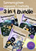 Vorschau - Stundenentwürfe - Legematerial: Weltall und Sonnensystem (Bundle 3 in 1) - Deckblatt