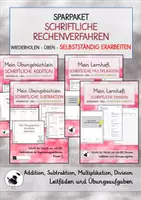 Vorschau - Unterrichtsreihen - Schriftliche Rechenverfahren selbstständig erarbeiten - Sparpaket - Deckblatt