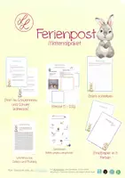 Vorschau - Arbeitsblätter - Ferienpost zu Ostern - Deckblatt