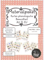 Vorschau - Fördermaterial/Inklusion - Kartenpaket phonologische Bewusstheit Au/au, Ei/ei, Eu/eu - Deckblatt