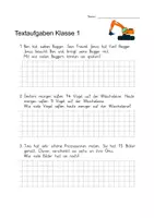 Vorschau - Arbeitsblätter - Mathematik Klasse 1 - Deckblatt