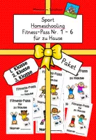 Vorschau - Aufgabenkarten - Paket: Fitnesspass 1-6 - Deckblatt