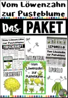 Vorschau - Arbeitsblätter - Das Paket - Vom Löwenzahn zur Pusteblume - Deckblatt