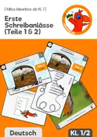 Vorschau - Bildkarten - Milos Ideenbox - Erste Schreibanlässe (Teil 1 und Teil 2) - Deckblatt